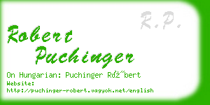 robert puchinger business card